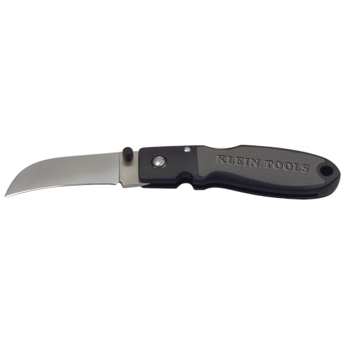 Klein Tools 44004 Lightweight Lockback Knife with Nylon Resin Handle, 2-3/8-Inch Sheepsfoot Blade