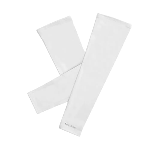 MISSION Cooling Sun Sleeves - Lightweight, Stretch Fabric - Cools Up to 2 Hours - UPF 50 Sun Protection - Machine Washable