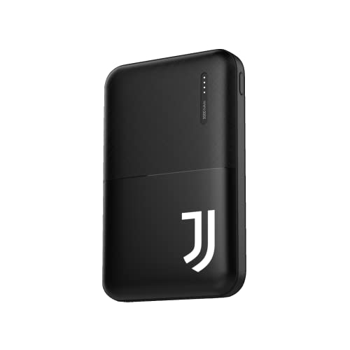 Juventus Power Bank 5000mAh, Sottile & Compatto Caricabatterie Portatile Carica Rapida Batteria Esterna Powerbank per iPhone Samsung Huawei Smartphone