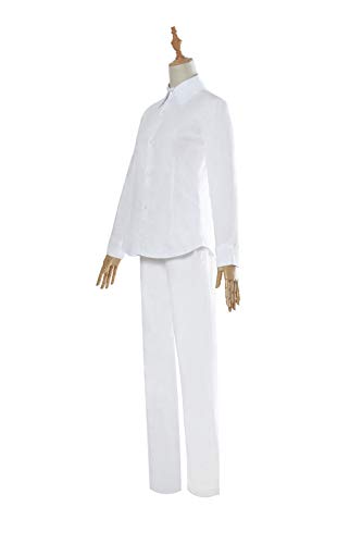 ROLECOS Fantasia de Norman Cosplay The Promised Neverland traje camisa branca uniforme de calça P CC
