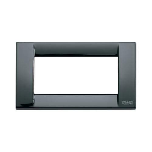  VIMAR PLACCA 4 POSTI Metallo Colore Nero Serie Idea 16734.11