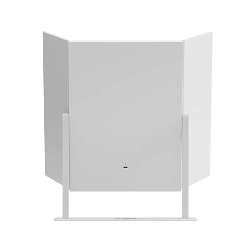 Espejo para maquillaje trifold LED con luz y base miniatura 6