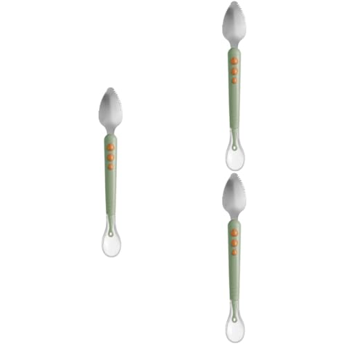 ibasenice 3 Piezas Doble Suave y Práctica Alimentación Infantil para Bebés y Color Individual