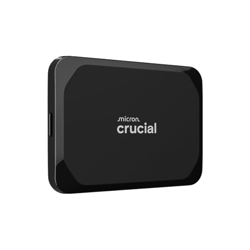 Crucial X9 SSD 1TB Esterno SSD Portatile, fino a 1050 MB/s, compatible con PC, Mac, PlayStation e Xbox, Unità a Stato Solido Esterno, USB-C 3.2 - CT1000X9SSD902