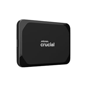 Crucial X9 SSD portátil de 2 TB, hasta 1050 MB/s, USB 3.2 USB-C, unidad externa de estado sólido, compatible con Windows, Mac y Android, almacenamiento confiable para juegos, archivos y copias de