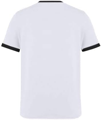 SOFIA'S CHOICE Ringer Tee Women Crew Neck Color Block Basic Summer Casual Short Sleeve T Shirt - Image 4