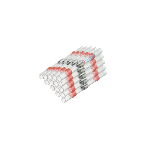 Image of Durvient.com Heat Shrinking Sleeve with Solder Ring For Electrical Wiring Insulation Waterproof Electrical Insulation (Wire Gauge 22-18, Pack of 10)