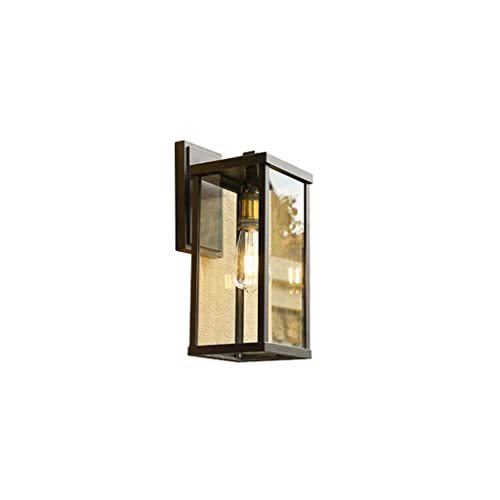 Lampe murale extérieure étanche et robuste rétro S pour entrée de villa