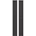 Ekena Millwork ARW101BF207X81SMH Americraft Exterior Real Wood Two Equal Panel Framed Board-n-Batten Shutters (Per Pair), 7"W x 81"H, Shadow Mountain