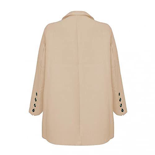Modaworld Donna Blazer Basic Giacca a Maniche