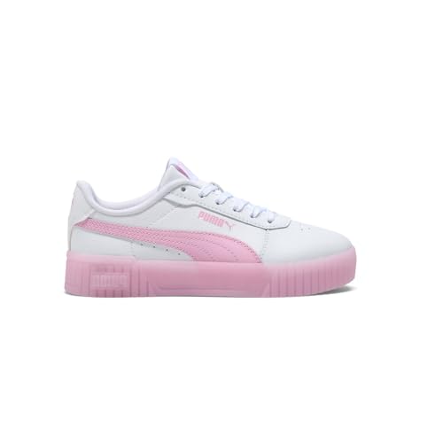PUMA Kids Girls Carina 2.0 Jelly Bean Lace Up Sneakers Shoes Casual - White