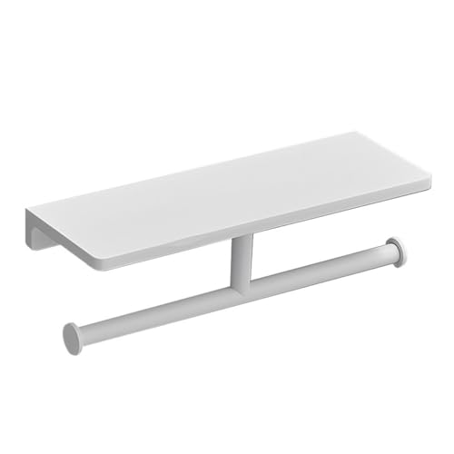 Portarrollos de Papel higiénico, Accesorios de baño montados en la Pared, toallero de Madera para Papel higiénico (Monocolor, 30 cm)
