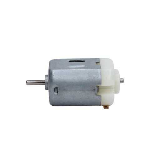 Image of ROBOWAY 3Pcs DC Mini Electric Toy Motor 3 to 6V Rectangular White Rear Cover Small Electric Motor 5000 to 10000 RPM for DIY Toys, DIY Robotics Science Projects (Pack of 3)