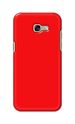 Image of PRINTFIDAA Printed Hard Back Cover Case for Samsung Galaxy A5 2017 Back Cover (Plain Red) -1803