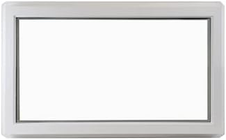 Shed Windows and More 16" x 30" Transom Window Double Pane White Vinyl Frame Tempered Low-E Glass