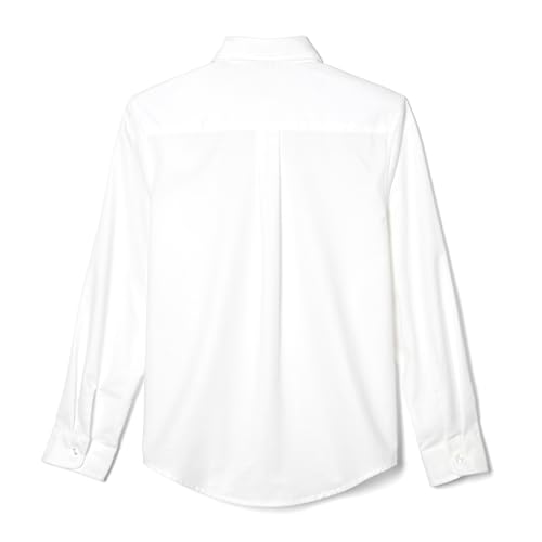 Image of French Toast Boys Long Sleeve Oxford Shirt (Standard & Husky), White, 16 Husky