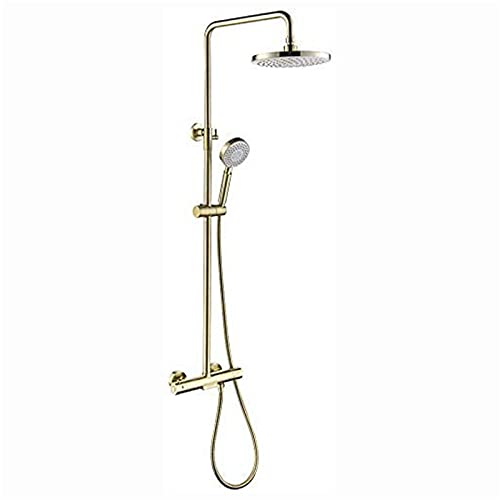 Ensemble douche murale anti-torsion avec pommeau large de 8 pouces