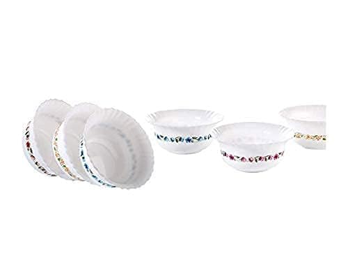CBC Emporio Unbreakable Plastic 36-Piece Dinner Set | Microwave Safe | 6 Full Plates, 6 Quarter Plates, 12 Veg Bowls, 2 Serving Bowls with Lids, 2 Serving Spoons, 6 Spoons | – Ideal for Daily Use - Image 4
