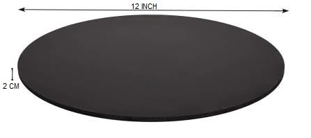 BAKERS 4U MDF black Cake Bases/Board, 12 inch Round MDF, Pack of 5, Black 1