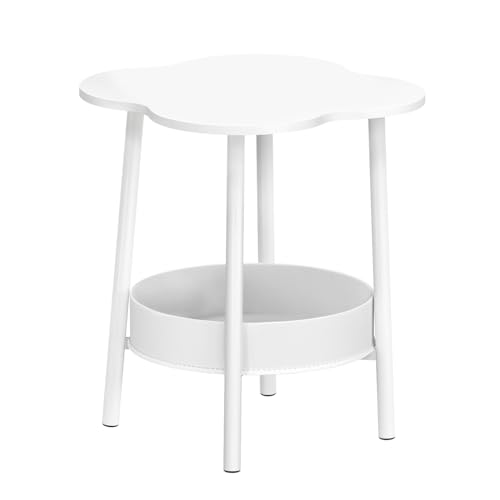 Table basse en forme de fleur blanche petite table d'appoint minimaliste