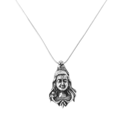 Image of Mahadev Shiva Pendant for Men with Chain