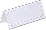 Marque-DURABLE Durable 805019 Porte-Noms Rigide Pvc 122x150 mm 8050-19, Transparent, 61x150 mm