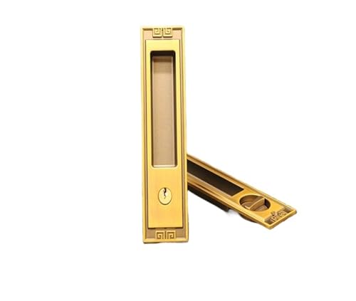 ���������g�������˃��b�N �����L���r�l�b�g�ؐ��h�A ���ʈ����˃��b�N �����o���R�j�[ �t���b�g�v�b�V���{�^�� ���[���s�A���X�^�C��(YM02 yellow bronze with lock body)