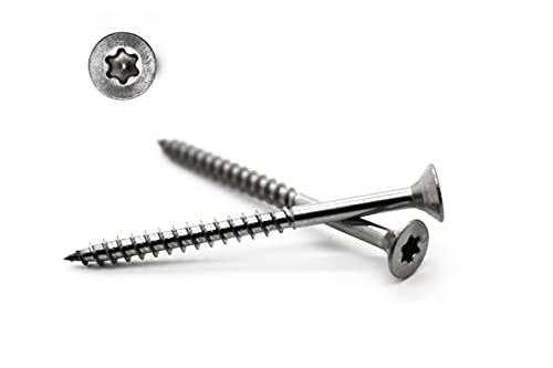 145 Vis a bois en INOX A2 TORX Filetage partiel