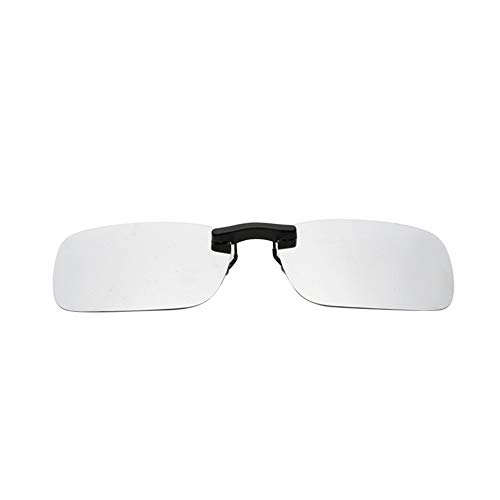 quanjucheer Polarisierte verspiegelte UV400 Sonnenbrille zum Anklippen von Fahren, Angeln, Silber Cover