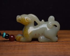 和田玉製・細密彫・置物・賞物・古董品・中国古玩・時代物・希少珍品・中国時代美術 Amazon.co.jp: 清・和田玉細密彫・玉獣極細工 置物 古賞物 中国古玩