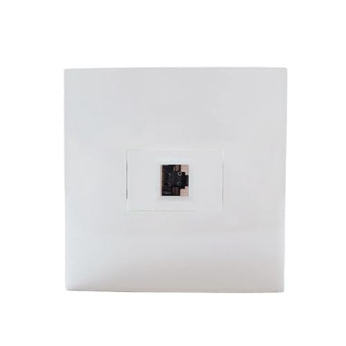 Prise internet murale RJ45 blindée CAT6A panneau LAN anti interférence 86x86mm