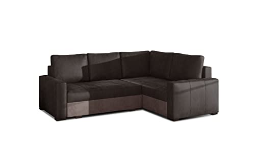 ALTDECOR Ecksofa Links mit Schlaffunktion und Bettkasten mit Gasdruckfeder,...