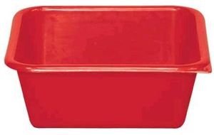 ALUMINIUM ET PLASTIQ Cuvette carrée 24 cm, 3.5L Rouge