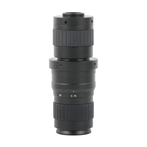 Microscope 200X 0.7X-5X Adjustable Magnification Zoom Monocular C Mount Lens 48MP 4K 1080P USB Video Microscope Camera 180mm