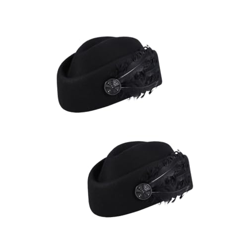 Bonnet de laine femme noir goodies noel chapeau d'artiste fille
