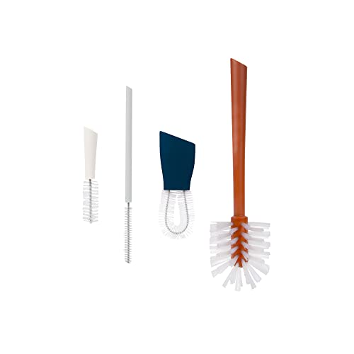 Image of Boon Mod Replacement Baby Bottle Brushes - Includes Bottle Cleaner Brush, Straw Cleaner Brush, Nipple Brush and Detail Brush for Baby Bottles - Newborn Essentials - Sage - 4 Count