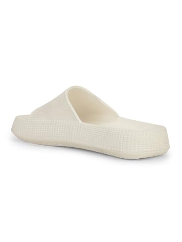 Image of Bata 8711 Zane: White Casual Mule Slip-On Thong Slippers for Men