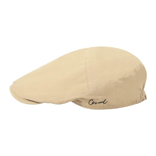 Image of ZLYC Men Cotton Flat Cap Summer Scally Ivy Gatsby Newsboy Beret Driver Cabbie Hunting Hat