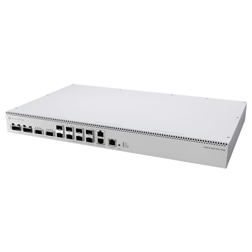 Image of MikroTik CRS812-8DS-2DQ-2DDQ-RM - 100G Cloud Router Switch with 8X 25G SFP28, 2X 40G QSFP+, 2X 100G QSFP28, Layer 3 Hardware Offloading, Rackmount