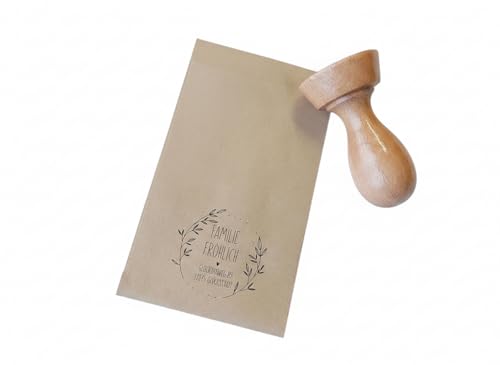 Adressstempel - Fröhlich | Floral - Zweige Motiv...