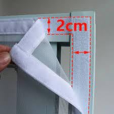 Image of Kanitex Premium Window Mosquito net | Size- Feet,inch | Colour-White | 120 GSM Polyester Net Stitched with Adheshive Hook & Loop Tape | Washable & Reusable (5X7 FFT)