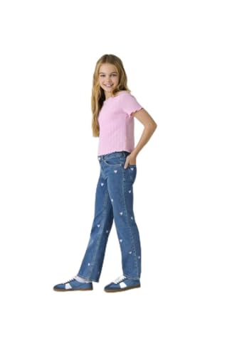 Only & Kids Kogjuicy Wide Leg Heart Emb Jeans Noos