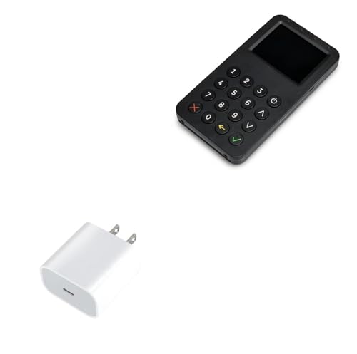 BoxWave Charger Compatible with IPCMobile QuantumPay Pin 400 - PD GAN miniCube (30W), 30W Tiny PD GAN Type-C Wall Charger - Winter White