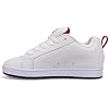 DC Shoes Men's Court Graffik Trainers, White navy red, 10.5 Men