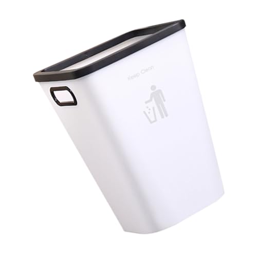 Bote de basura grande Happyyami para cocina blanco rectangular miniatura 1