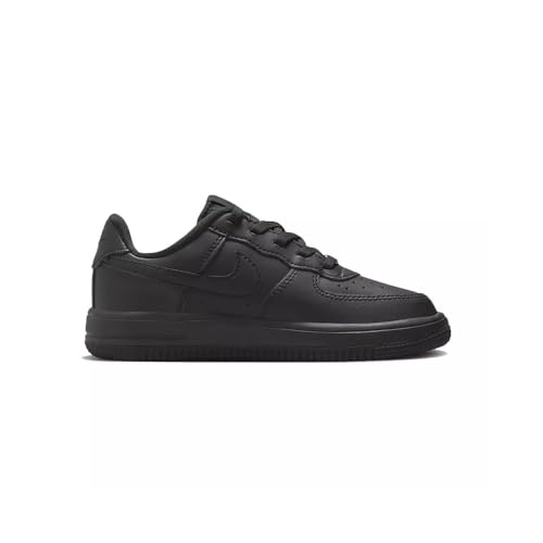 Nike Force 1 Low EasyOn Little Kids' Shoes (FN0237-001, Black/Black/Black) Size 1.53