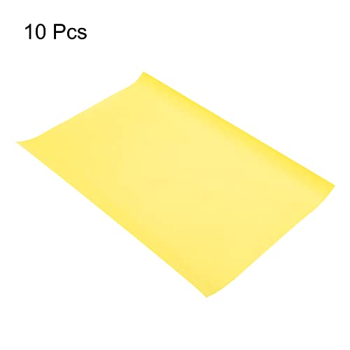 PATIKIL 10Pack PCB Leiterplatte Thermisches Transferpapier 300x210x0.1mm Gelb