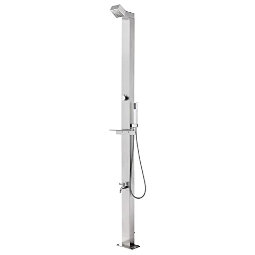 ZHOUMIN 220 cm Stainless Steel Solar Garden Shower