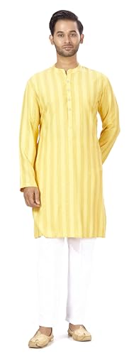 Image of Studio Shringaar Men's Cotton Relaxed Fit Straight Kurta