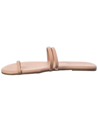 Image of TKEES Leah Leather Sandal, 11, Beige